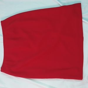 Le Suit 10 Petite Red Skirt